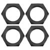4 Pcs 24mm Wheel Hex Hub Nut Aluminum Alloy High Strength 24mm Hex Hub Nut for ARRMA 1/5 Outcast