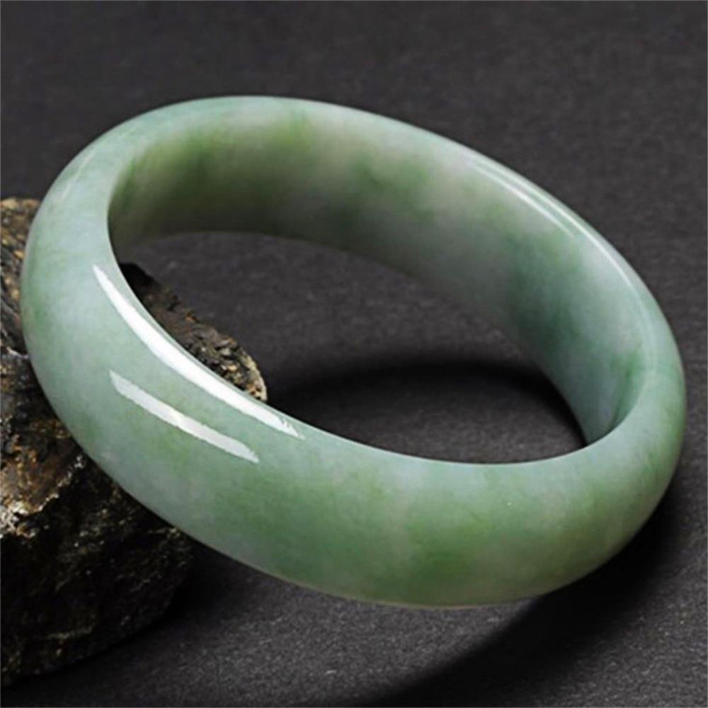 Gift for Women Men Wedding Charm Jewelry Green Jade Bracelet Natural Stone Bangle Emeral Jewelry