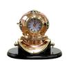Clock Scuba Diving Helmet US Navy Antique For Collectible Item Copper And Brass Mark V Morse US Navy Diving Desk Helmet With Wood Base