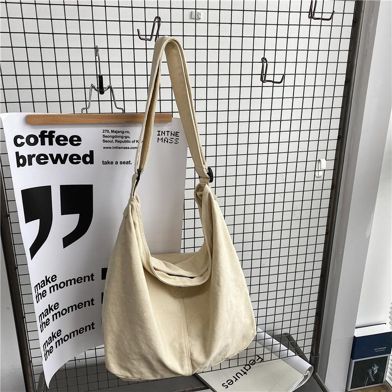 Women's Shoulder Bag Large Canvas Crossbody Bags for Women Cotton Cloth Fashion Female Students School Bag Handbags