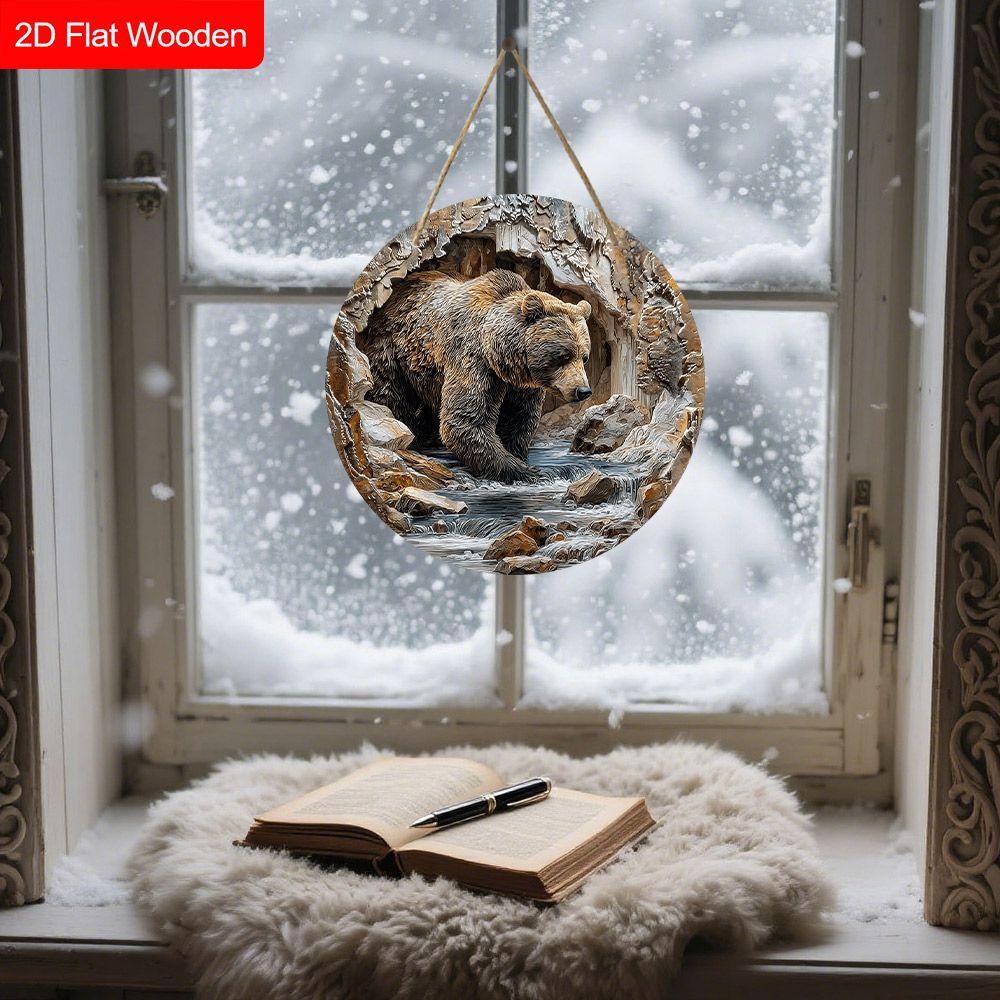 2D Flat Wooden Hanging Decorative Signs, Family Wall or Door Decoration, Garden Decoration, Housewarming Gifts for Friends