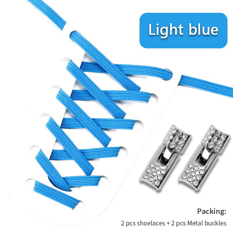 4Pcs Elastic Laces Sneakers Kids Adult No Tie Shoelace Cross Lock Shoelaces Without Ties 8MM Width Rubber Bands Shoes Accessorie NO.8