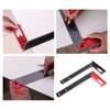 Measuring Ruler 30-90 Degree Scribing Ruler with Marking Hole Combination Frame Square L Shape Square
