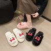 Cute Cartoon Internet Celebrity Mao Mao Slippers Women Wear 2025 Autumn and Winter New Comfortable and Warm Indoor Bag Head Cotton Mop