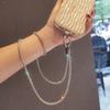 Short Wrist Style Rhinestone Women's Full Diamond Pendant Clip Style Pendant Mobile Phone Strap Long Neck Strap Anti Loss Sling