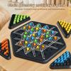 1 Set Triangle Chess Board Game 2 To 4 Players Geometry Learning