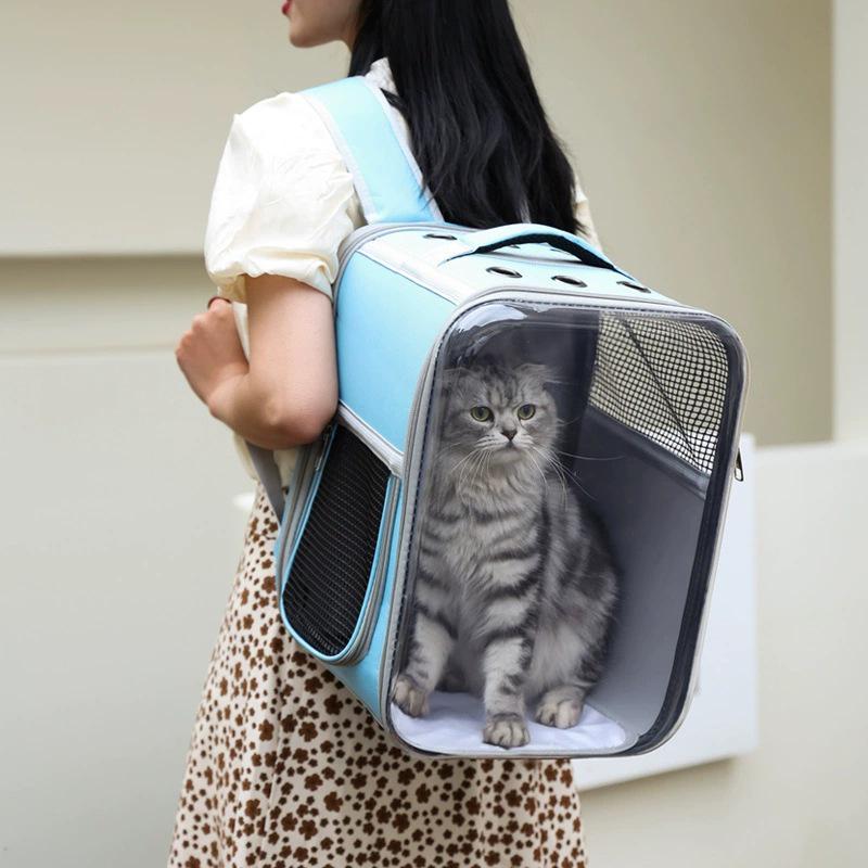 Large Capacity Breathable & Foldable Pet Backpack for Cats & Dogs