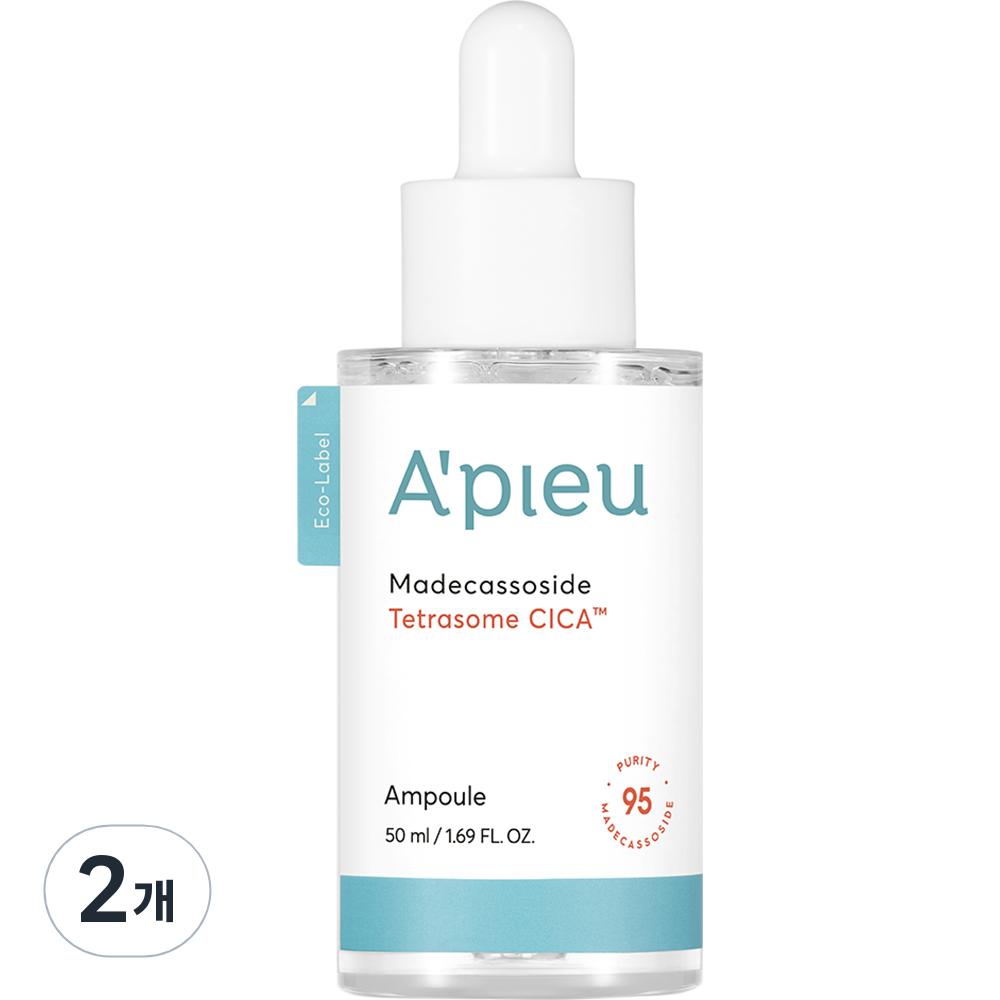 APIEU Madecassoside Tetrazome Cica Ampoule, 50ml, 2 Units
