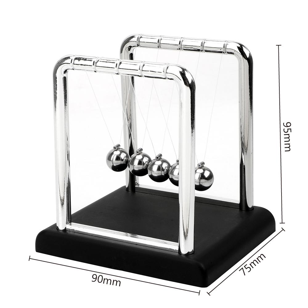 Physics Science Pendulum Desk Table Decor Steel Balance Ball Newton's Cradle Newton Ball Metal Pendulum Ball