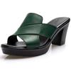 Fashion Summer 2024 New Designer Women's Sandals and Slippers Thick Heel Mother High-heeled Casual Women Platform Sandal Footwear