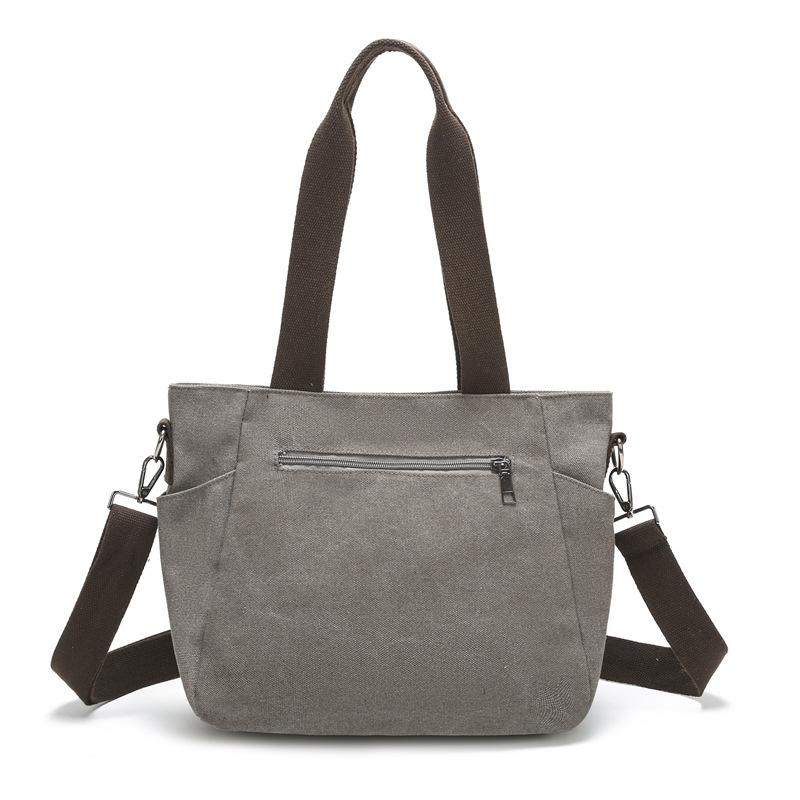 Large Capacity Canvas Bag Simple Shoulder Bag Women's Student Shoulder Bag Women's Simple Cloth Bag
