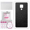 apgo Protective Skin Sticker for the Back Compatible with Huawei Mate 20 X (5G), Wrap Film, Foil, Vinyl - Pattern Black Honeycomb