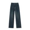 Narrow Wide-leg Jeans for Women In Spring and Autumn New High-waist Retro Slimming Loose Draping Straight-leg Mopping Pants