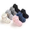 Cute Star Print Prewalkers Booties Winter Soft Anti-slip Warm Newborn Infant Crib Shoes Moccasins