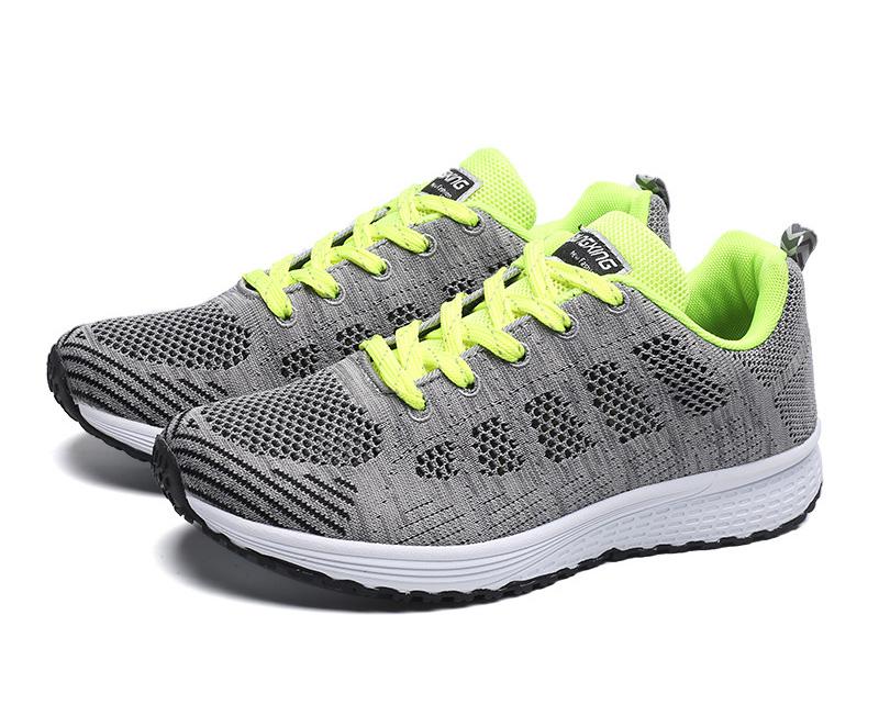 Women Casual Shoes Fashion Breathable Walking Mesh Flat Shoes Sneakers Women Gym Vulcanized Shoes White Female Footwear