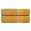 VidaXL Serviettes de douche 2 pcs doré 70x140 cm 360 g/m² 100% coton, serviette, ensemble de serviettes de bain, serviette 136809