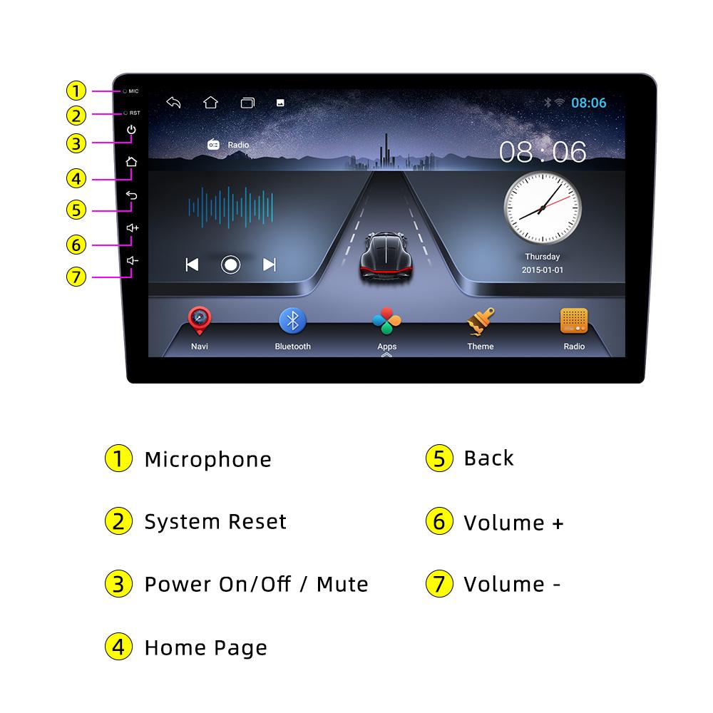 9" Wireless CarPlay for Apple Android Auto Autoradio For Chevy Camaro 2010-2015 Car Radio Stereo Multimedia GPS