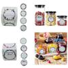 Self-Adhesive Labels 5cm Round Stickers Canning Labels Jar Labels Food Labels Cosmetics Labels Writeable Label for Craft