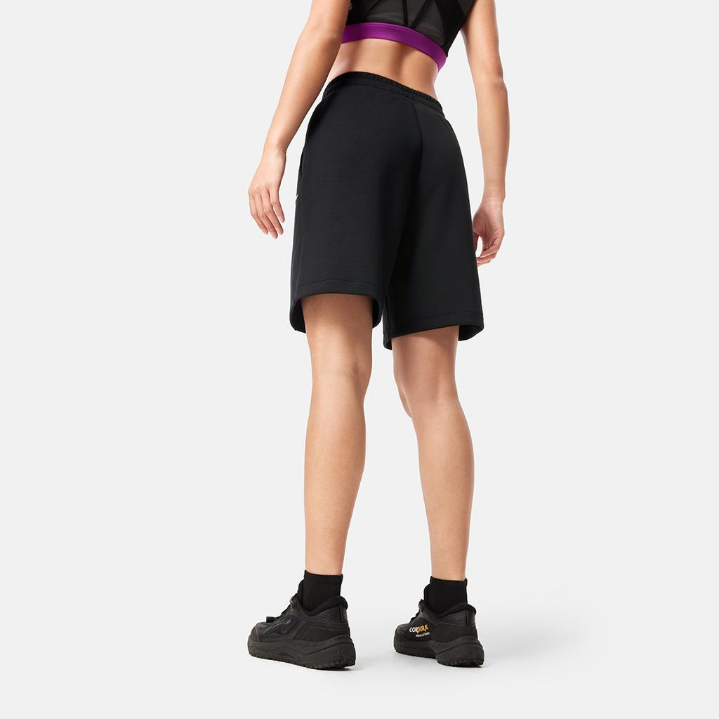 Li-Ning Comfortable Versatile Simple Solid Color Sports Shorts Women Shorts Black AKSV124-1