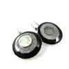 [H1938] - Designer Earrings 'Bora Bora' Black Gray