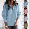 Women's Winter Fashion Long Sleeve Holiday Solid Color Sweater Top Blouse