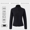 Figure-Flattering Air Layer Women's Spliced Sportswear Jacket: Stand-up Collar Yoga Cardigan