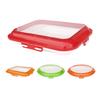 Food Preservation Tray with Vacuum Sealed Lid Stackable Reusable Food Storage Container Fridge Storage Case for Kitchen