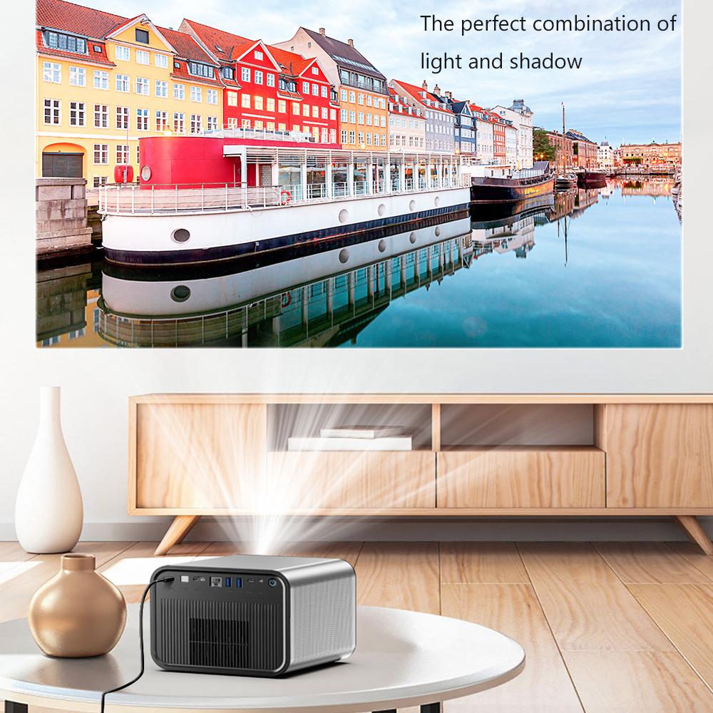 Vivicine X5 Full HD 1080P DLP Projector 2200 ANSI Lumens Android TV 11.0 3D 4K Supported Smart Home Theater Projector