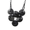 [H9115] - Designer Necklace 'Carmen' Black White