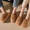 Winter Cotton Slippers for Keeping Warm At Home with Thick Velvet and Fur, Indoor Non Slip Cotton Slippers for Home Use