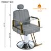 US Hydraulic Barber Chair 360° Rotation Hydraulic Reclining Salon Chair Salon Chair Max Load Weight 400 Lbs For Barbershop Salon