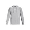 Solid Color Cotton Knit Hooded Training Sweatshirt Men Sweatshirt Gray 1379684-011