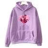 Hooded Cartoon Print Japanese Anime Cute Sweatshirt Funko Pop Fleece Comfortable Clothes Unisex Harajuku Pullovers