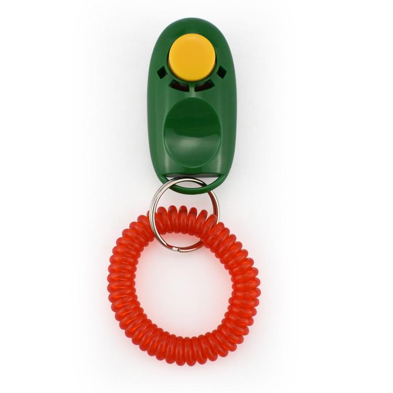 Dog Training Whistle Clicker Wrist Strap Dogs Training Tools Portable Dog Clicker Toys Pet Training Clicker Pet Supplies