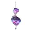 Spiral Wind Spinner Decoration Weather-proof Indoor Outdoor Window Garden Yard Porch Metal 3D Wind Chime Hanging Ornament Pendant