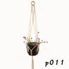 Handmade Weaving Cotton Plant Hanging Basket Rope Macrame Basket Cord Garden Hanging Basket Holder Houseplant Display Rope