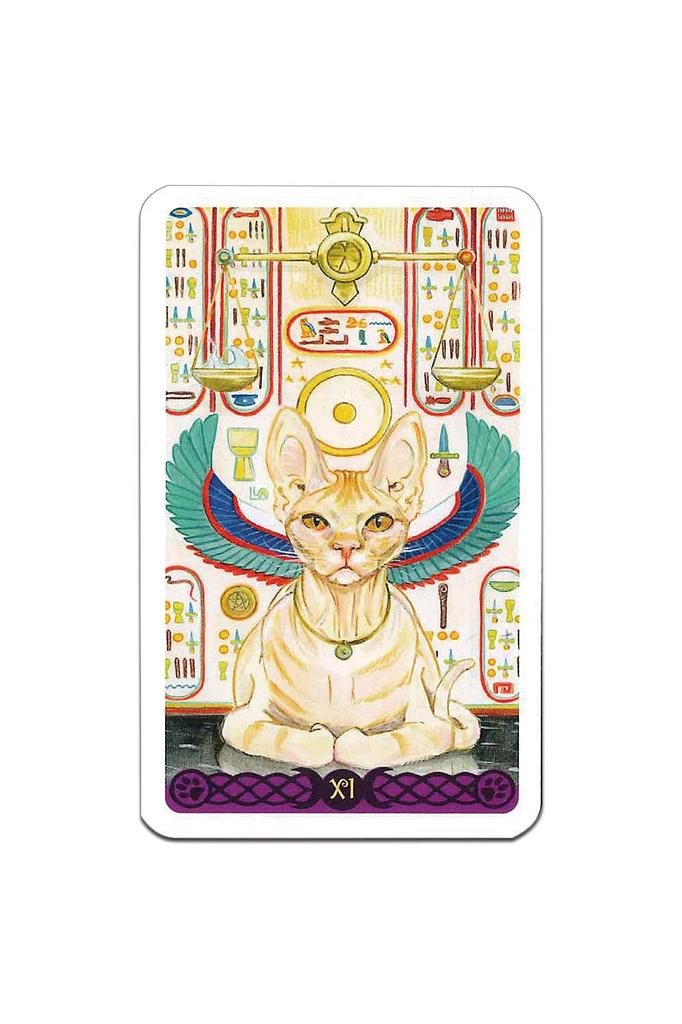 Tarot Cards Mini Size Fortune Telling 78 Cards Miniature Tarot of Pagan Cats Tarot Cards with Japanese Booklet "pocket Manual"