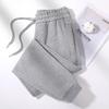 Women's Heavyweight Cotton Skinny Sweatpants - 380G, Washed, Fashion Casual, Spring/Autumn, Draping Style.
