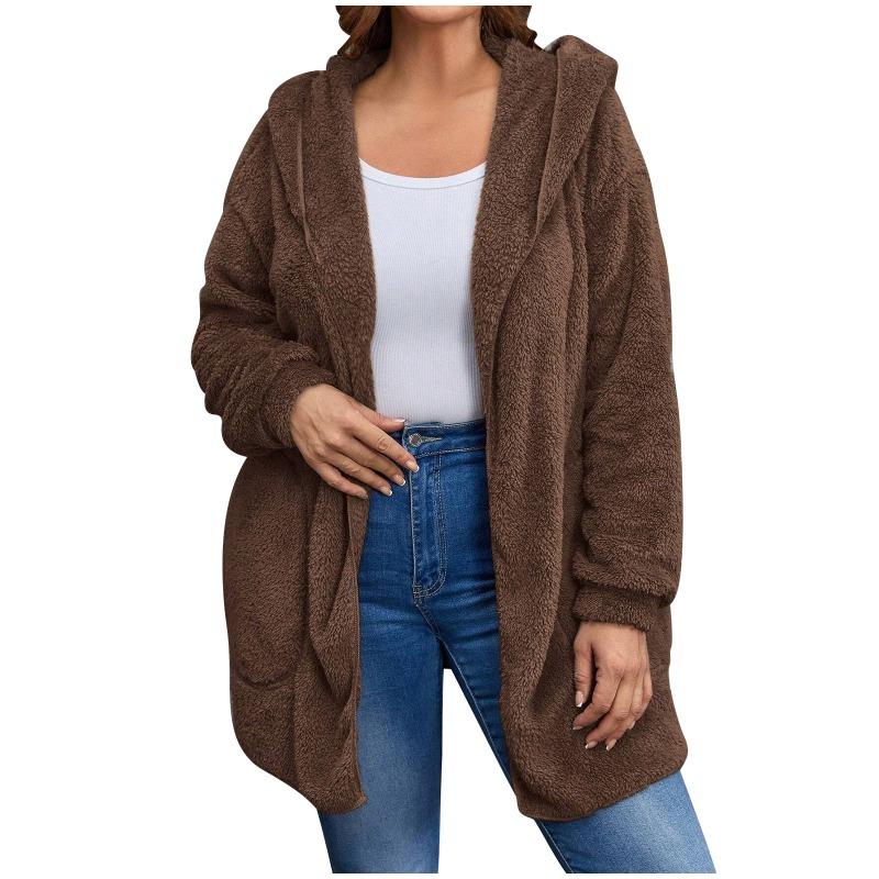 Winter Cardigan Plus Size Women's Loose Casual Jacket Women's Top Jackets & Coats Women’s