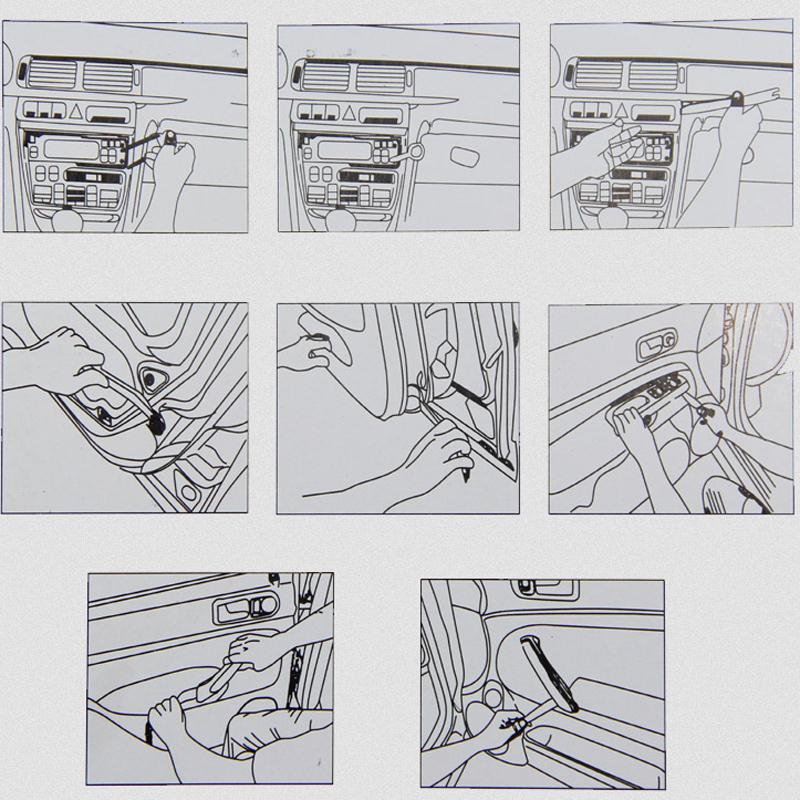 Audio Panel Removal Door Tools Trim Radio Installer Clip Car Kits 4PCS Pry Dash  Handmade