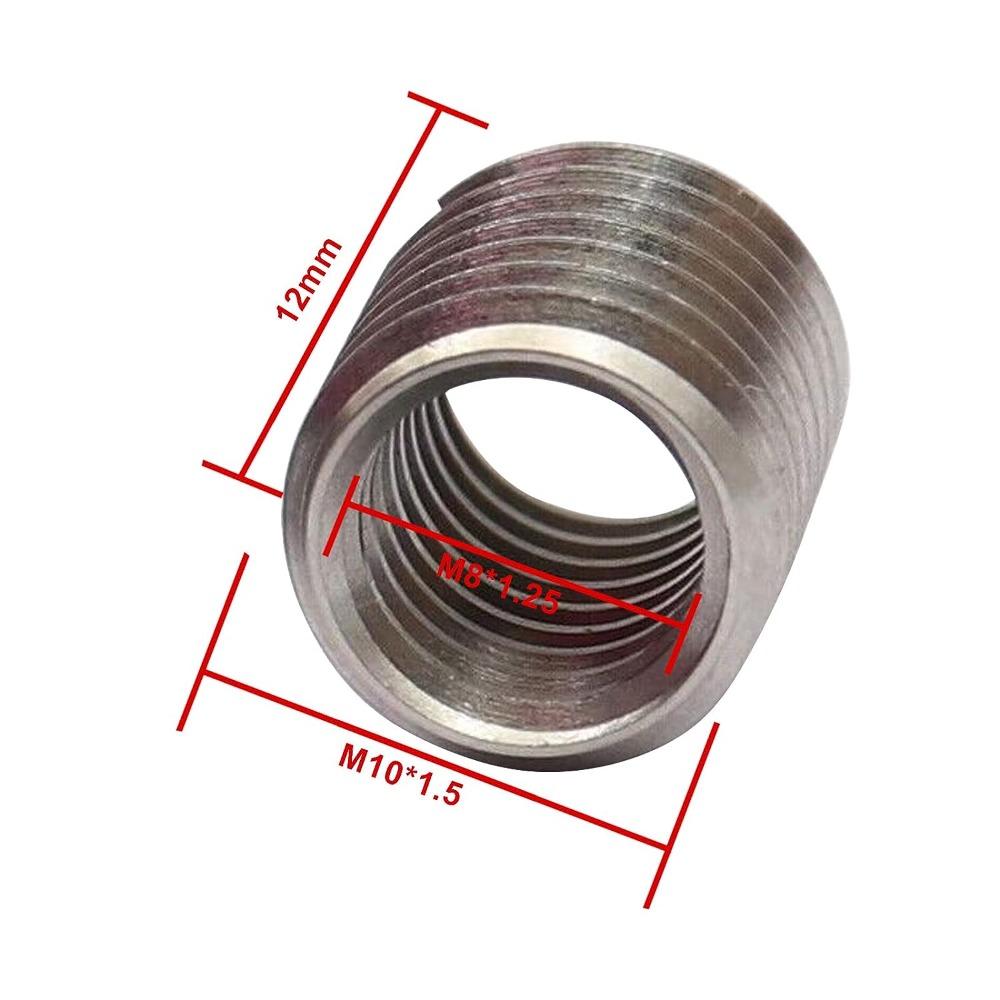 5Pcs M8 Female Thread Repair M10 12mm Male Insert Kit Sleeve Reducing Thread Adapters Adapters