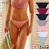 Briefs Solid Color Lingerie For Women Comfortable Panties S-XL