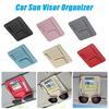 Car Sun Visor Organizer Multi-Pocket Auto Interior Accessories Pocket Organizer Car Document Storage Pouch Pen Holder