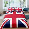 Simple British British Expired Three-Piece Digital Printing Quilt Cover Bedding Home Textiles