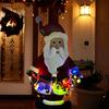 Christmas Stake Light Decoration Lighted 2D Santa Claus Snowman Yard Sign Outdoor