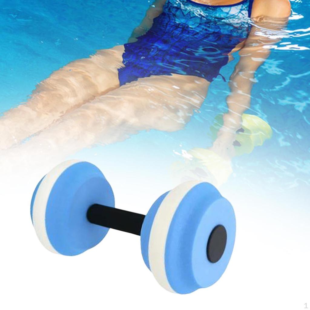 Aquatic Dumbbell Hand Bar Lightweight Resistance Men Women Pool Dumbbells Swim Barbell for