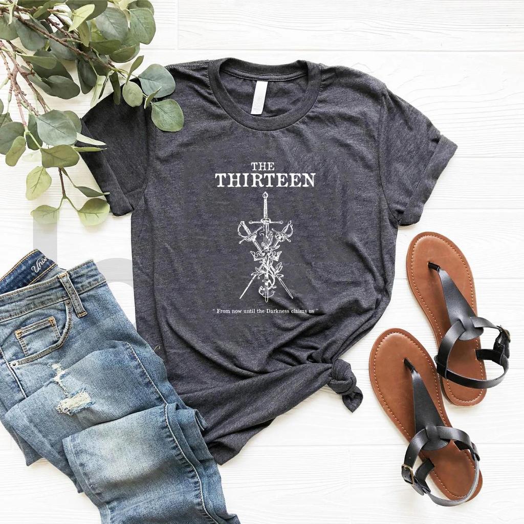 The Thirteen T Shirt Sarah J Maas Throne of Glass Shirt Bookish Merch Women Graphic T Shirts Short Sleeve Vintage Tshirt Tops