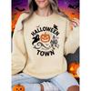 Halloween Town Pumpkin Lantern Prints Sweatshirts Women Loose Basics Hoodies Warm Crewneck Clothes Winter Casual Pullover