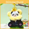 Panda Animal Plush Keyring Pendant With Flower Hat For Bag Decor And Key Chain