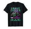 Monster Jam Grave Digger Green and Purple Collage T-Shirt